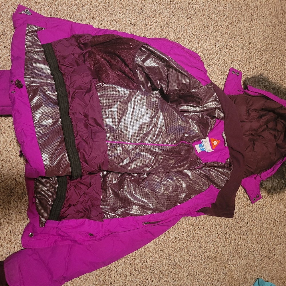 Girls columbia  omni heat insulated jacket